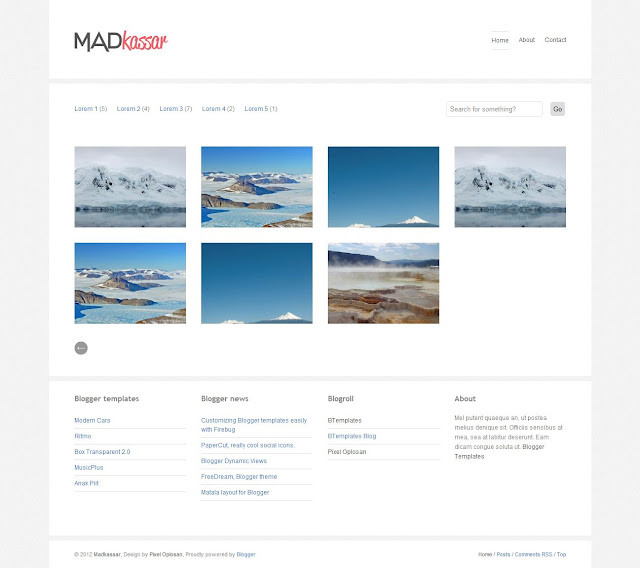 Madkasser free blogger gallery template download