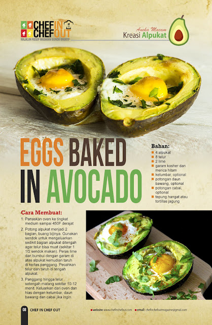 Resep dan Cara Membuat Eggs Baked in Avocado