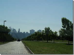 Our first view of the NY skyline.