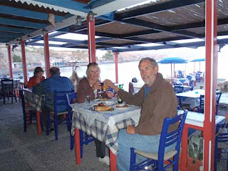 Greek Dinner Harbor Santorini Greek Islands Greece