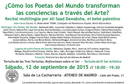 Resultado de imagen de ¿Cómo los poetas del Mundo transforman las conciencias a través del arte?. Ateneo de Madrid Sept-2015