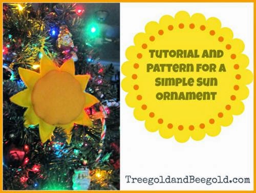 Tutorial And Pattern For A Simple Sun Ornament