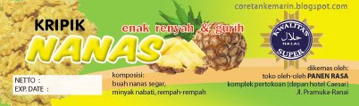 Coretan kemarin: Desain Kemasan Kripik Buah-buahan