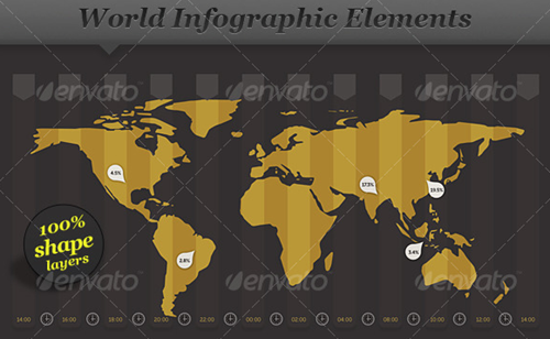 world infographic elements