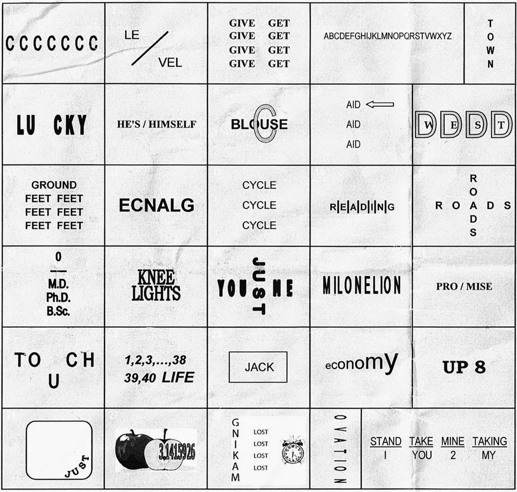 Dingbats visual word puzzles