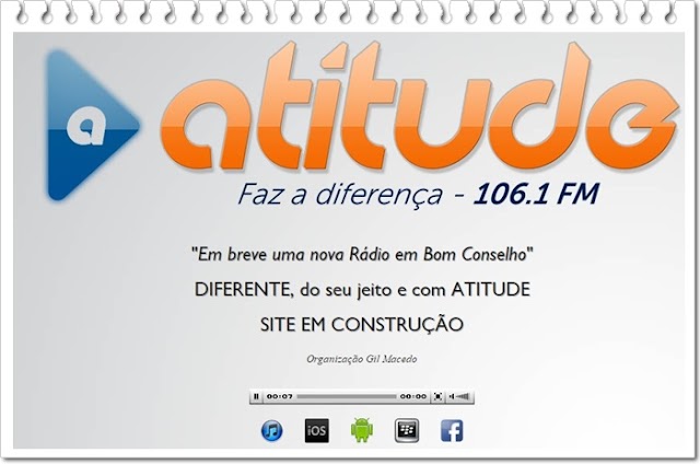 SITE DA ATITUDE FM ESTÁ EM FASE EXPERIMENTAL 