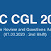 SSC CGL 2019 Exam Review and Questions Asked (07.03.2020 - 2nd Shift)