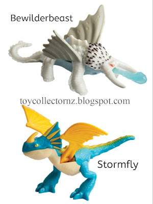 McDonalds How to Train Your Dragon 2 Happy Meal Toys 2014 - Stormfly (Australia) and Bewilderbeast (Asia) Toy