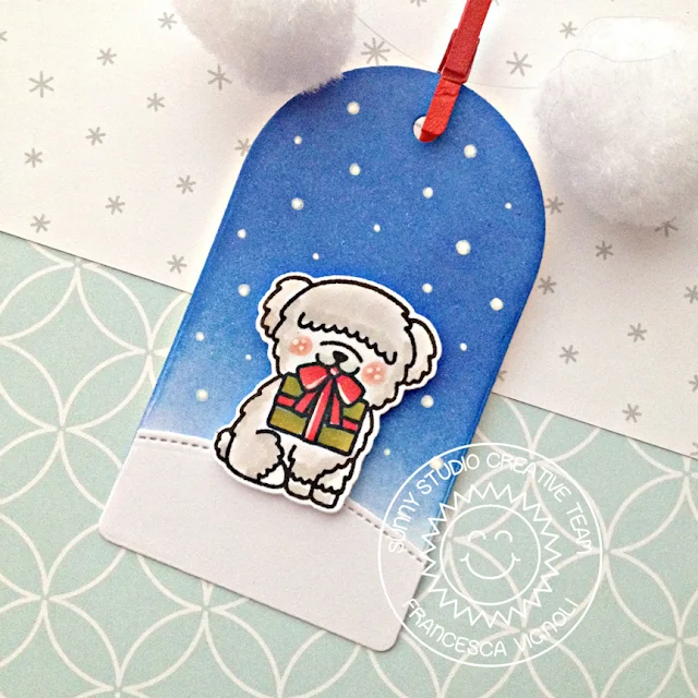 Sunny Studio Stamps: Build-A-Tag Alpaca Holiday Party Pups Purrfect Birthday Winter Themed Gift Tags by Franci Vignoli