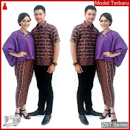 ZBT10009 Kebaya Batik Couple Zulaika Batwing Sarimbit BMGShop