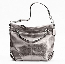 COACH Leather Brooke Bag 17165 â€“ pewter