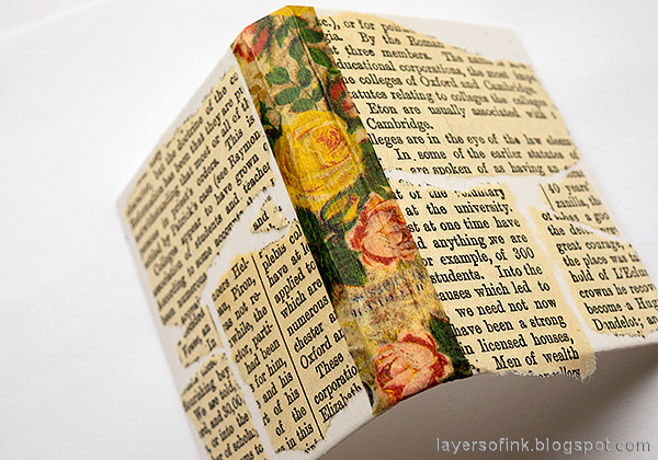 Layers of ink - Tiny Flower Book DIY Tutorial by Anna-Karin Evaldsson.