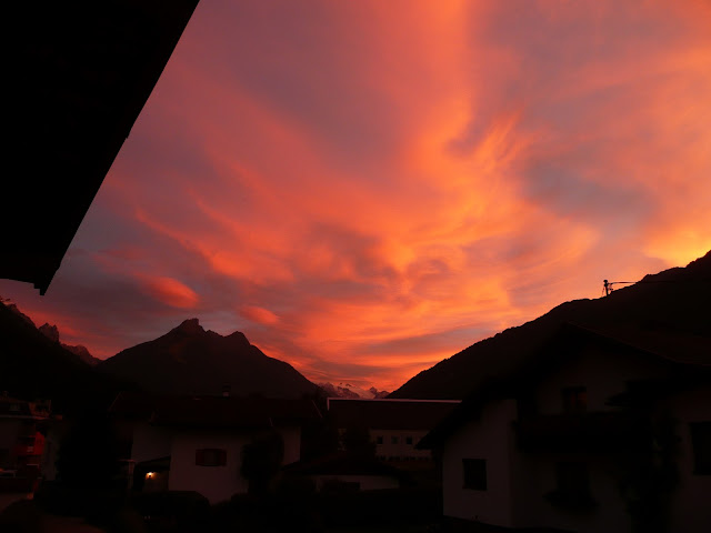 Sunset over the Alps, Austria 