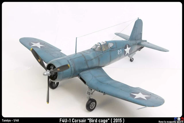 Maquette du F4U-1 CORSAIR de Tamiya au 1/48.