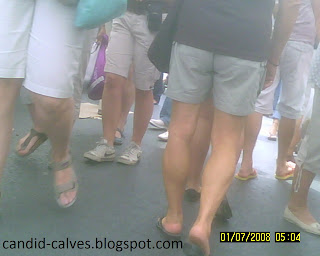 milf candid muscular calves