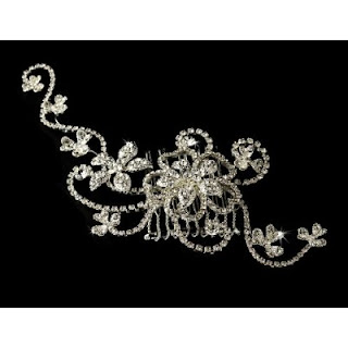 Bridal Comb Headpiece Couture Rhinestone Hair Comb