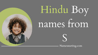 Hindu baby boy names starting with S in Hindi