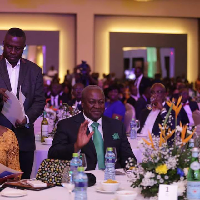 President John Mahama at the 15th Ghana Club 100 Awards, 2016