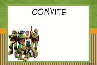 Ninja Turtles, Free Printable Invitations, Labels or Cards.