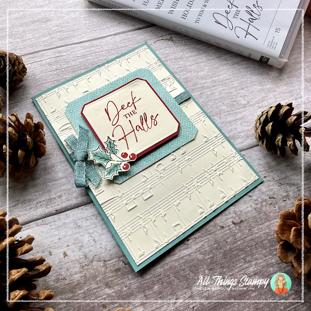 Stampin Up Christmas Classics Merry Melody card idea