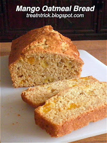 Mango Oatmeal Quick Bread Recipe @ http://treatntrick.blogspot.com