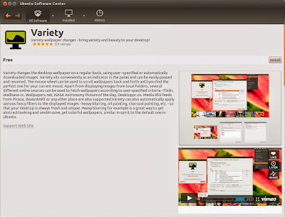 Variety, ganti wallpaper secara otomatis di Ubuntu