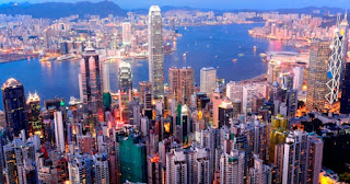 Hong Kong High Rises from Victoria Peak