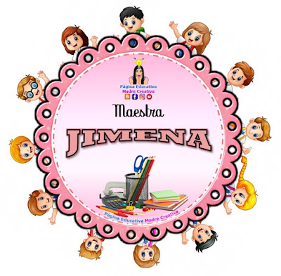 PIN Maestra Nombre Jimena para imprimir