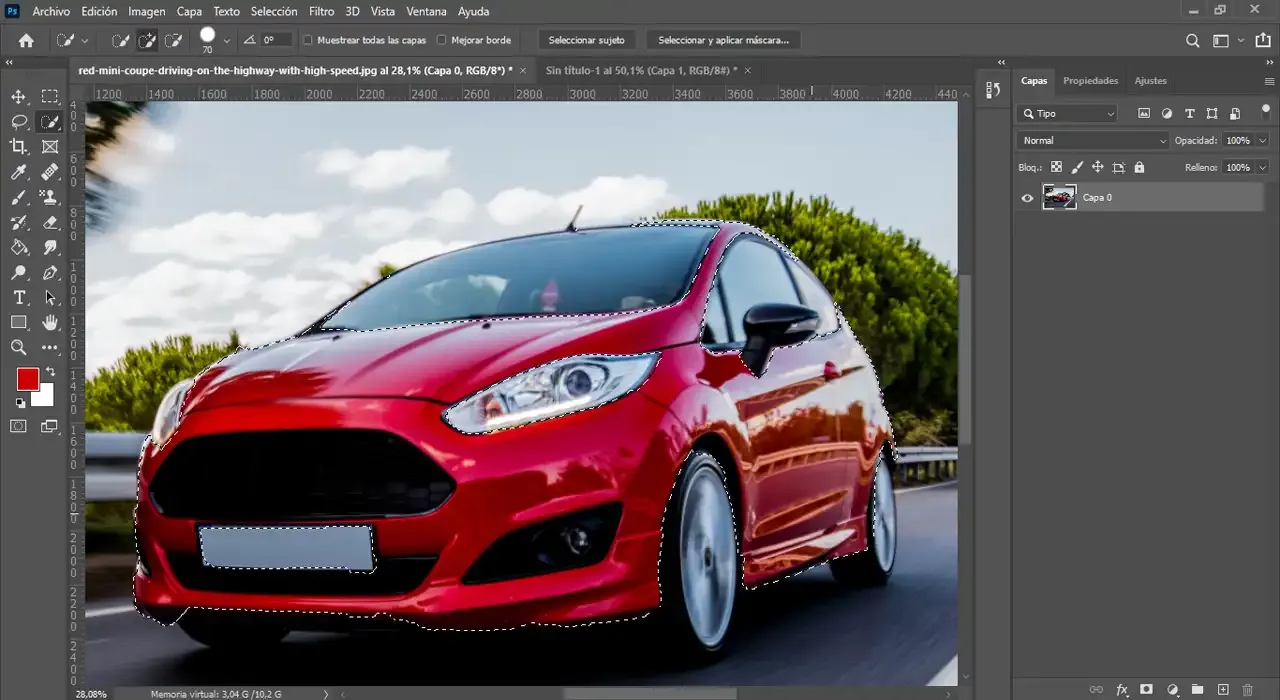 como poner otro color en Photoshop