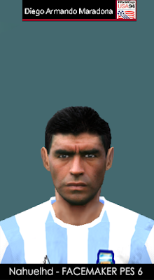 Pes 6 Faces Diego Armando Maradona Argentina 1994 Kazemario Evolution