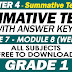 GRADE 1 - 4TH QUARTER SUMMATIVE TEST NO. 4 with Answer Keys (Modules 7-8)