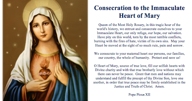 Consecration to the Immaculate Heart of Mary