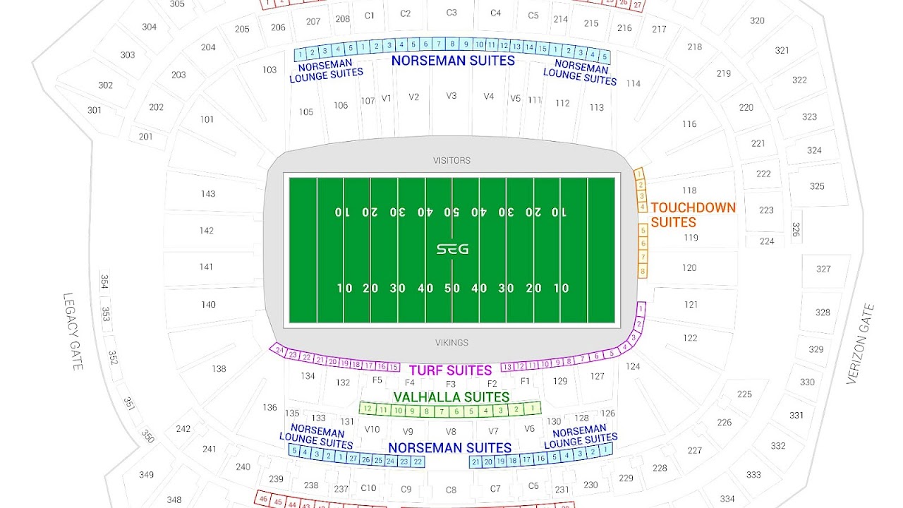 Minnesota Vikings New Stadium Seating Chart