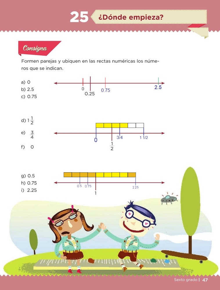 ¿Donde empieza? -Desafío 25- Desafíos Matemáticos Sexto Contestado | Tareas CicloEscolar