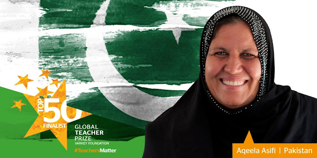 Two Pakistani Teachers Finalized for Global Teachers Prize 2016 Aqeela Asif