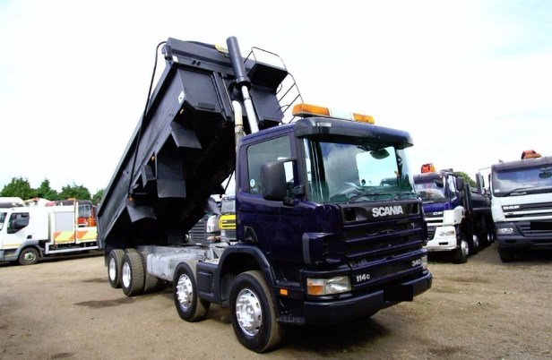 gambar mobil dump truck SCANIA 114 340 8X4