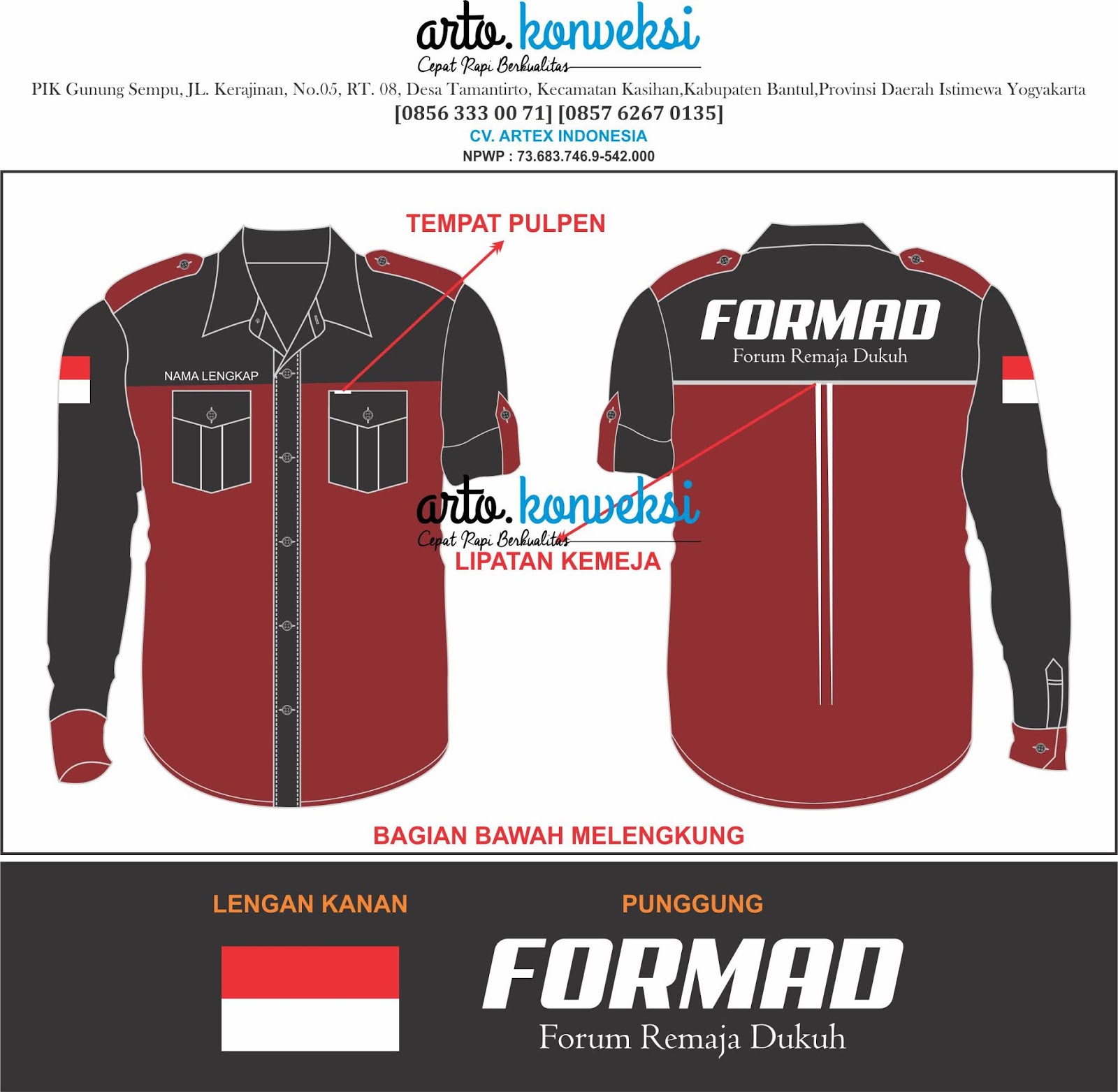 Trending Desain Baju Persatuan 