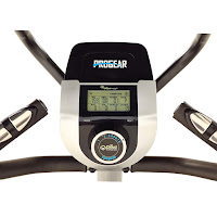 Smart Resistance Knob & large 3.5" LCD screen, console, image, on ProGear 9900 HIIT Stepper Elliptical Trainer