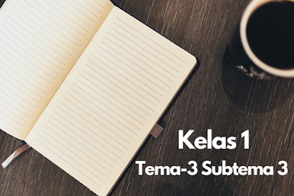 Soal Kelas 1 Tema 3 Subtema 3