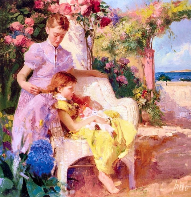 Lovely Paintings By Italian Impressionist Painter -"PINO"