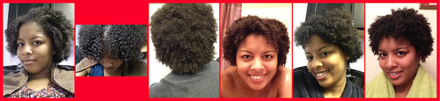 Wet natural hair growth for 6 months