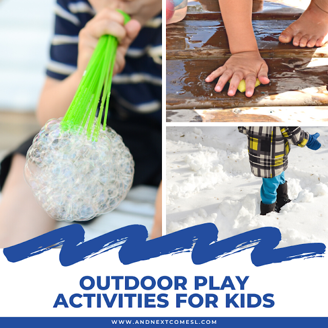 Outdoor play activities for kids with ideas for all seasons
