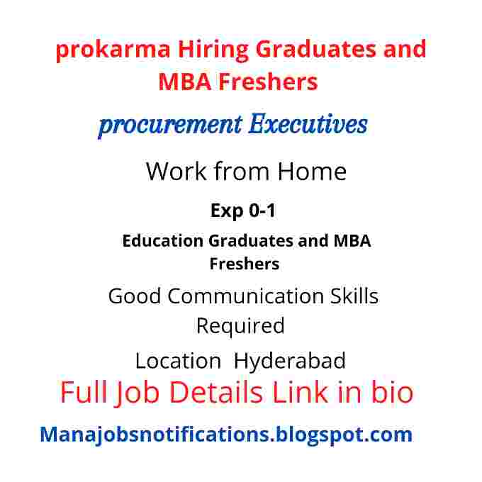 Hiring Graduates And MBA Freshers 