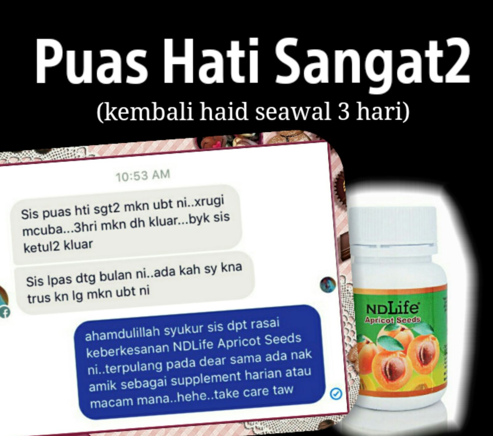 Herba & Kesihatan: Testimoni Pengguna Kapsul Aprikot (Haid 