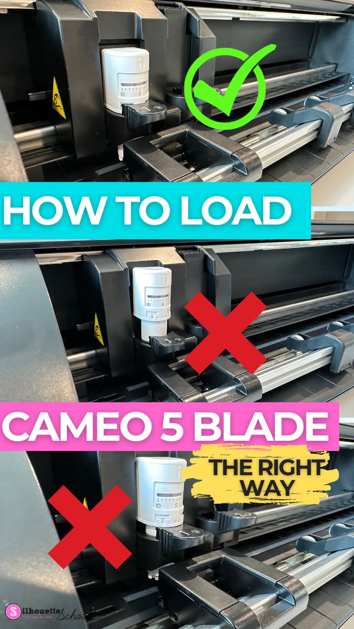How to Load CAMEO 5 Blade (And Fix It When It's Not Cutting) - Silhouette  School