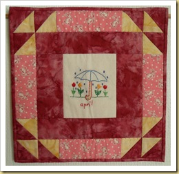 April Redwork