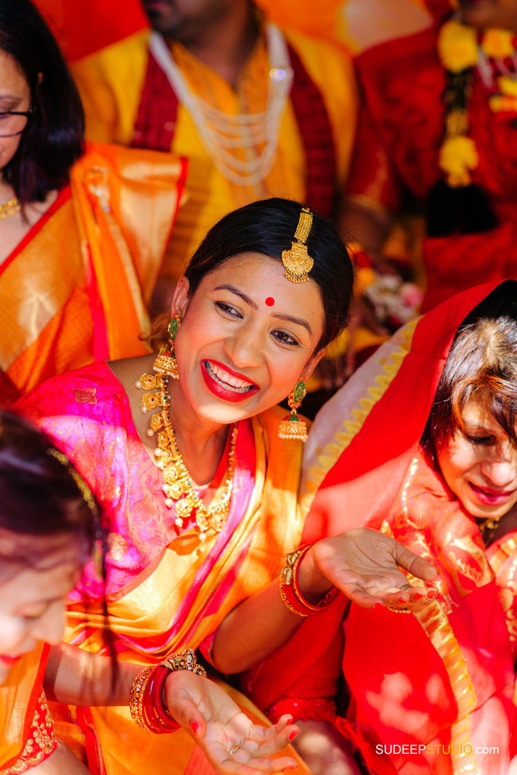 Indian Bengali Wedding Photography Holud Ceremony by SudeepStudio.com Michigan Ann Arbor South Asian Indian Wedding Photographer