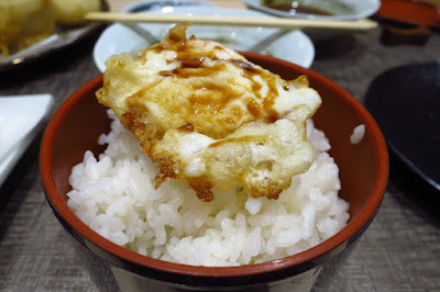 Tempura Makino, tempura egg on rice