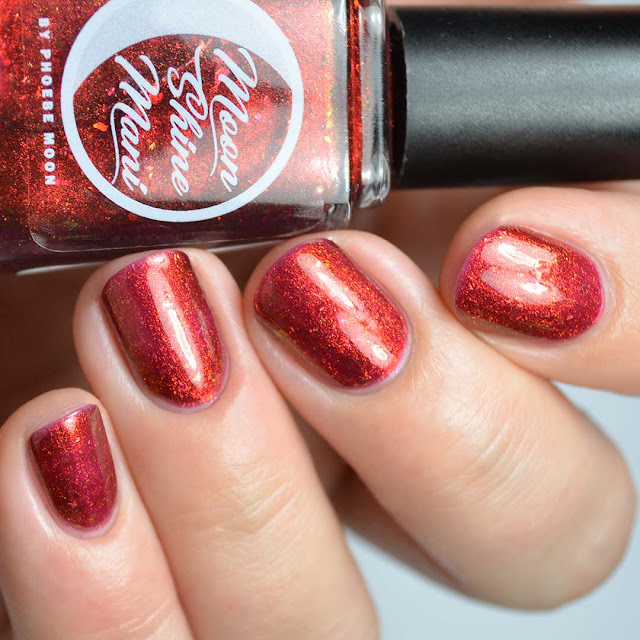 crimson jelly color shifting nail polish