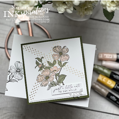 Stampin' Up! Detailed Dogwood birthday card supplies | Nature's INKspirations by Angie McKenzie